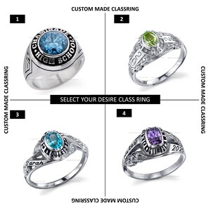 Classrings | Custom Full Personalization Ring in Sterling Silver 925 ...