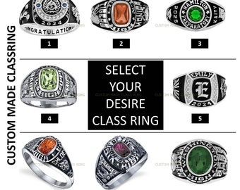 Benutzerdefinierte Sterling Silber 925 Klasse Ring: Personalisiertes Design