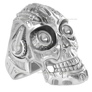 Custom Sterling Silver Skull Ring: Gothic Halloween Jewelry