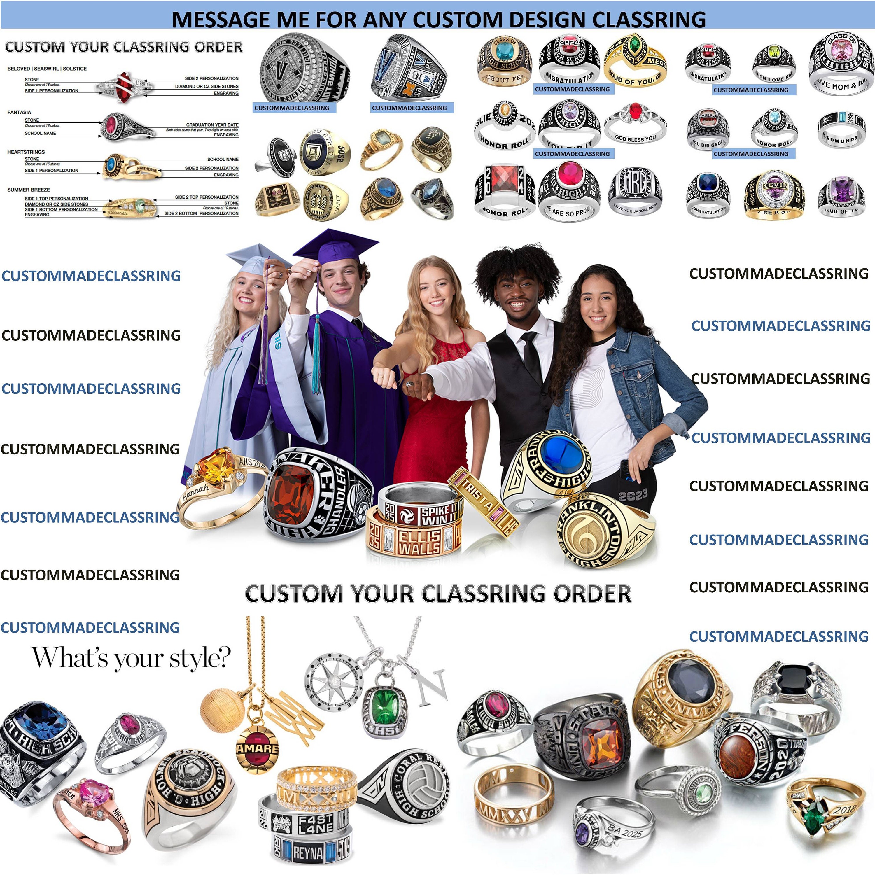 Order Your Desire Any School University Class Ring