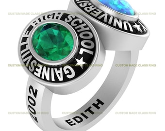 Silber925 Personalisierter Abschlussring