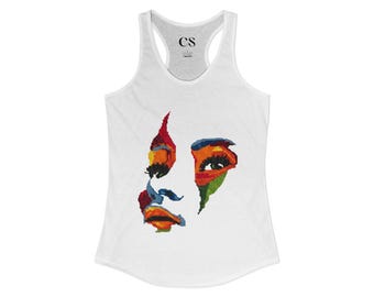 Women's Racerback Tank Top, Slim Fit Summer Top, Lightweight Casual Shirt | Slim Fit Athletic Top