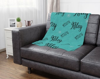 Custom Name Minky Blanket