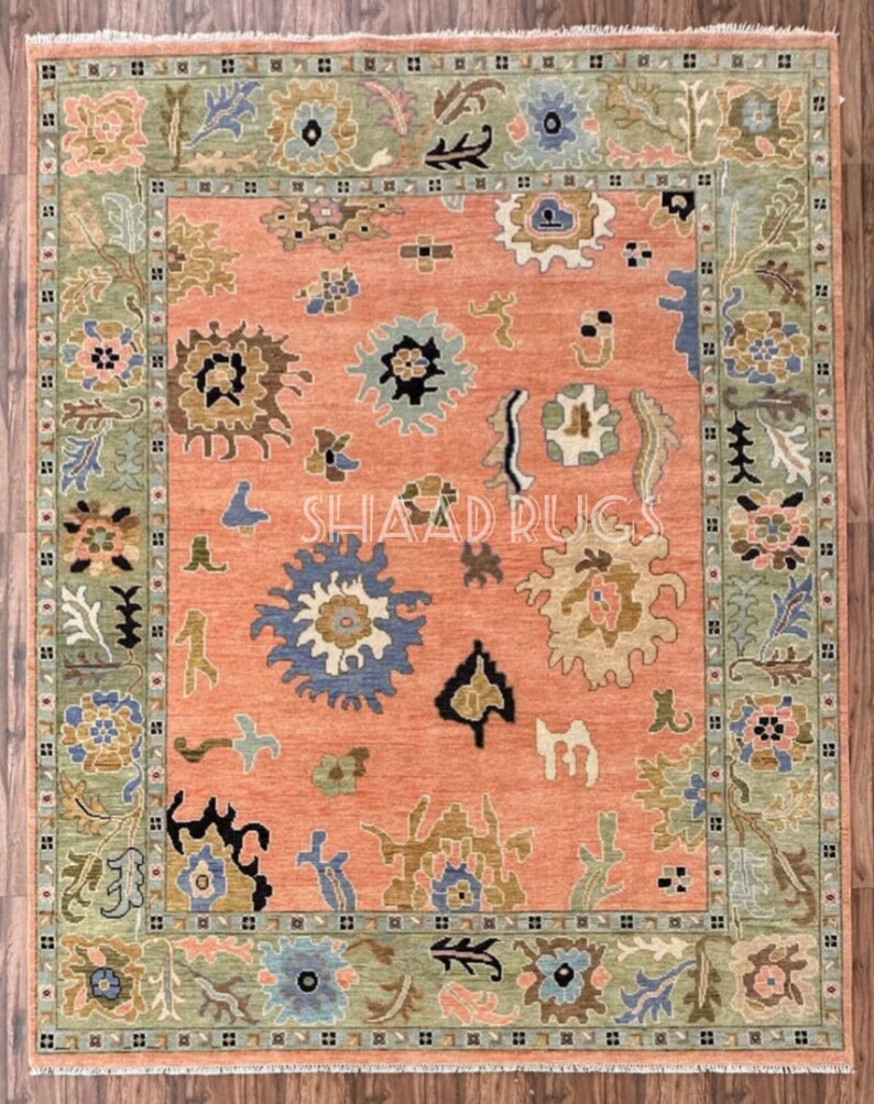 6X9 Pink Oushak , 10x14 Oushak rug, 10x14 oushak rug, 12x15 Oushak rug, 12x18 Oushak rug, White Oushak rug, handmade Oushak rug,  3x5 Oushak rug ,6x9 Oushak rug, contemporary rug, Turkish knotted rugs, Oushak runner, Oushak pattern rugs, neutral.Rug