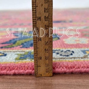 Oushak Rug 8x10 | New Pattern Oushak Rug For Living Room Hall Office | Oushak Rug 6x9 | Colorful Oushak Rug 12x15 | Pink Oushak Rug 9x12