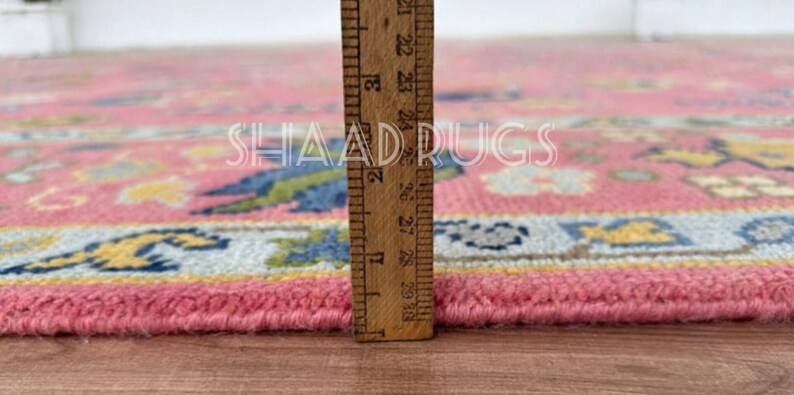 Oushak Rug 8x10 | New Pattern Oushak Rug For Living Room Hall Office | Oushak Rug 6x9 | Colorful Oushak Rug 12x15 | Pink Oushak Rug 9x12