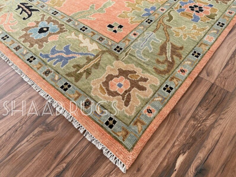 6X9 Pink Oushak , 10x14 Oushak rug, 10x14 oushak rug, 12x15 Oushak rug, 12x18 Oushak rug, White Oushak rug, handmade Oushak rug,  3x5 Oushak rug ,6x9 Oushak rug, contemporary rug, Turkish knotted rugs, Oushak runner, Oushak pattern rugs, neutral.Rug