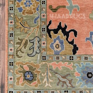 6X9 Pink Oushak , 10x14 Oushak rug, 10x14 oushak rug, 12x15 Oushak rug, 12x18 Oushak rug, White Oushak rug, handmade Oushak rug,  3x5 Oushak rug ,6x9 Oushak rug, contemporary rug, Turkish knotted rugs, Oushak runner, Oushak pattern rugs, neutral.Rug