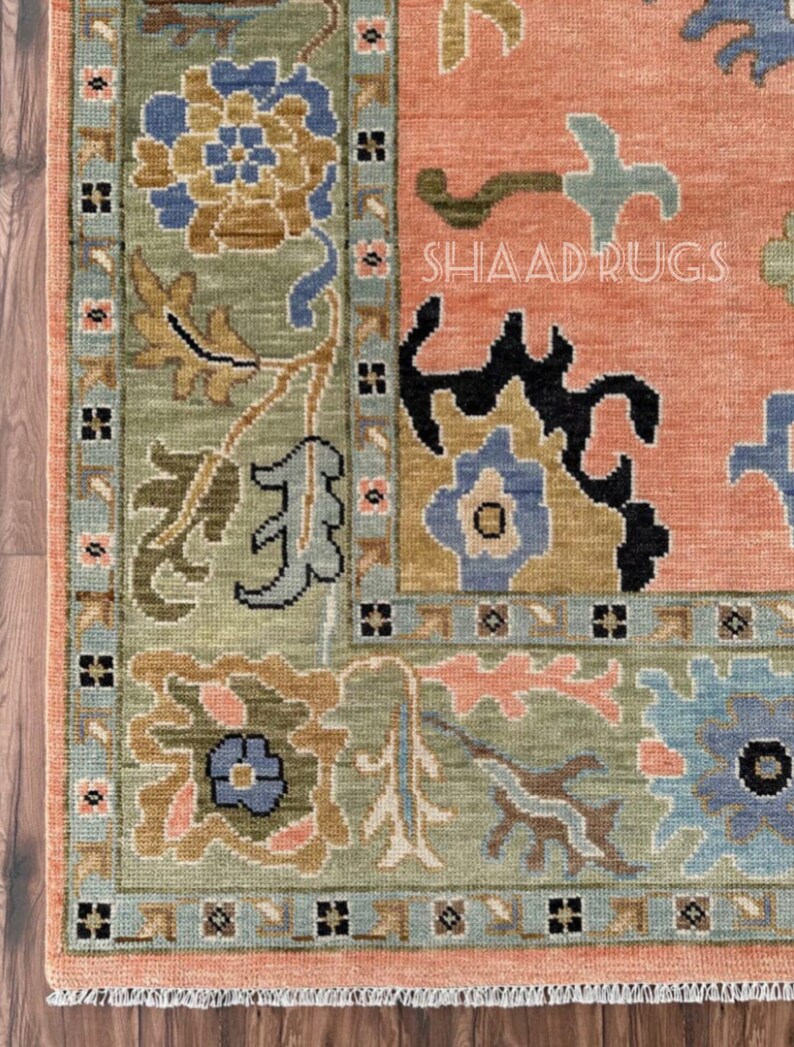 6X9 Pink Oushak , 10x14 Oushak rug, 10x14 oushak rug, 12x15 Oushak rug, 12x18 Oushak rug, White Oushak rug, handmade Oushak rug,  3x5 Oushak rug ,6x9 Oushak rug, contemporary rug, Turkish knotted rugs, Oushak runner, Oushak pattern rugs, neutral.Rug
