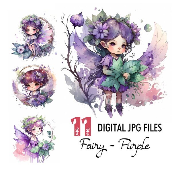Purple Fairy - Etsy