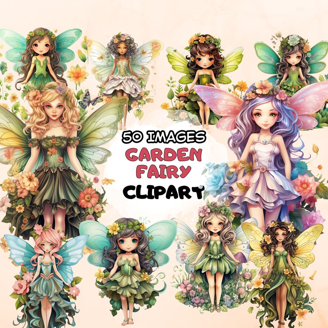 Garden Fairy PNG Clipart Green Forest Fairy Watercolor Fairytale ...