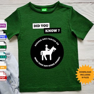 Cheval SVG, Fichier coupé de cheval, Chemise de cheval drôle, Cheval drôle svg, Cheval png, Sublimation de cheval, Fête des Pères svg, SVG équestre, Funny Fact svg