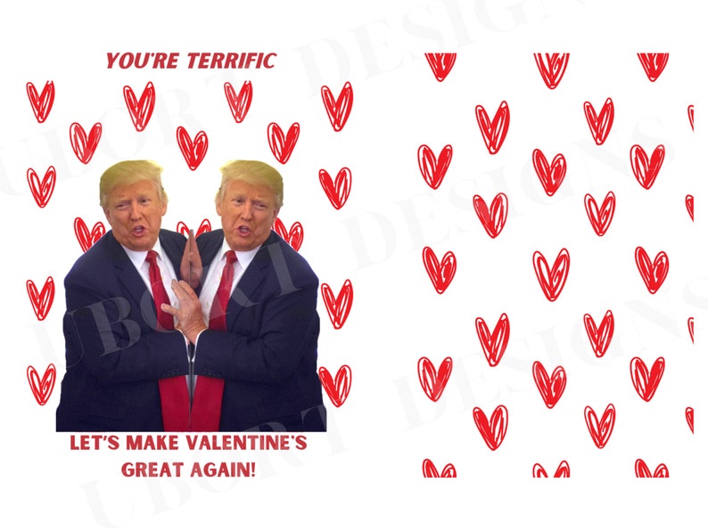 Valentines Card Printable. Donald Trump Inspired Printable Valentines ...