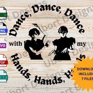 Mercoledì il giorno migliore per Ballare Ballare Ballare con le mani mani mani Mercoledì SVG PNG JPG