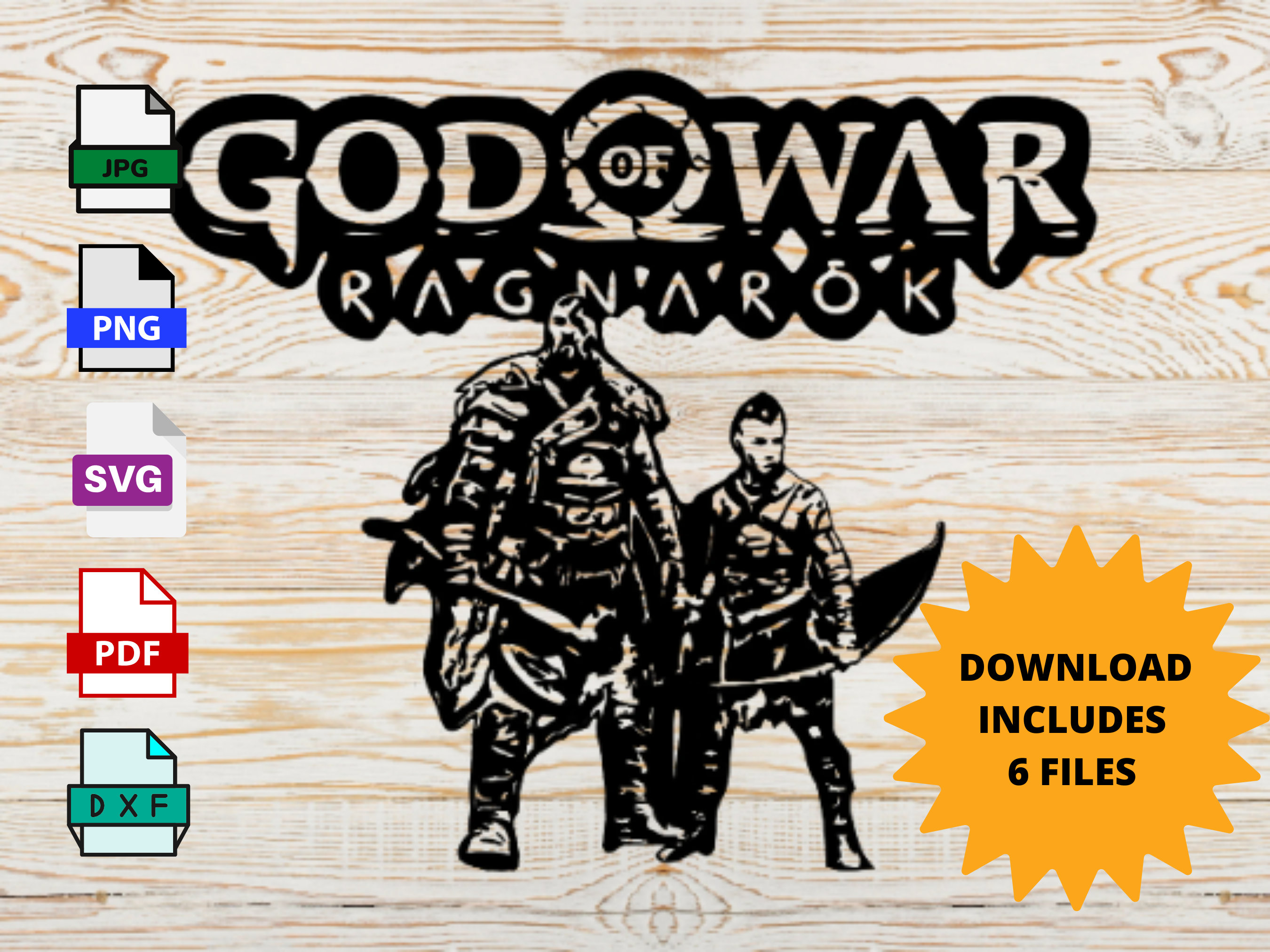 Postcard A6 Set 11 Cards God of War I Digital Painting I Gow 