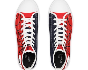 Zapatillas altas de Spiderman, zapatos de superhéroe de cómic