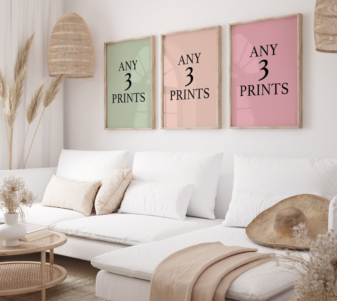 Choose Your Own Prints, Any 3 Prints, Pick Your Own Bundle, Lounge