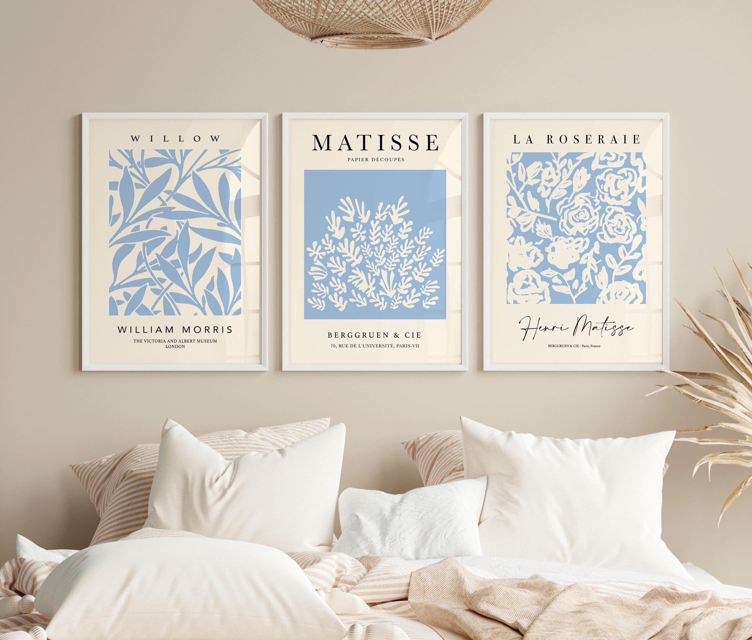 Light Blue & Cream Henri Matisse Prints: Set of 3 | Neutral Beige