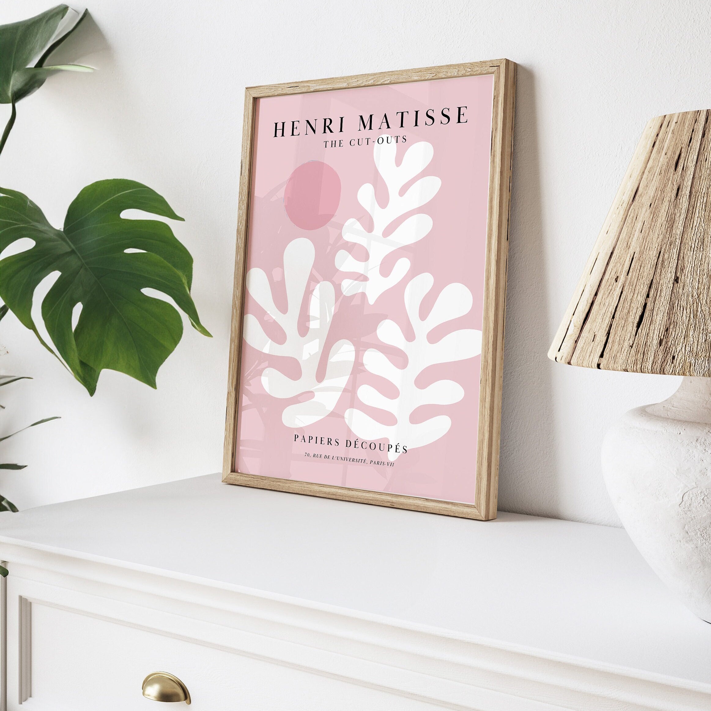 Papier Decoupes Pink | Framed