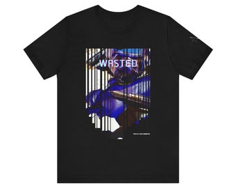 Wasted Unisex Tee, Drunk Graphic Shirt, Alcohol Party Top, Funny Drinking T-Shirt, Booze Apparel