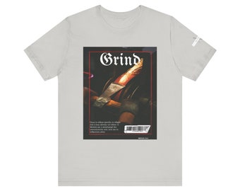 Grind Graphic Unisex Tee - Motivational Working Hard T-Shirt, Daily Grind Shirt, Hustle Tee, Inspirational Grind Top, Success Graphic Tee