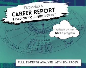 Personalized Astrology Career Report - Unlock the potential your birth chart can reveal about your career path!