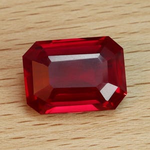 12,5 ct duvblodsröd rubin Burma smaragdslipad lös ädelsten för smyckestillverkning hänge present till kvinnor - 14x10,5 MM