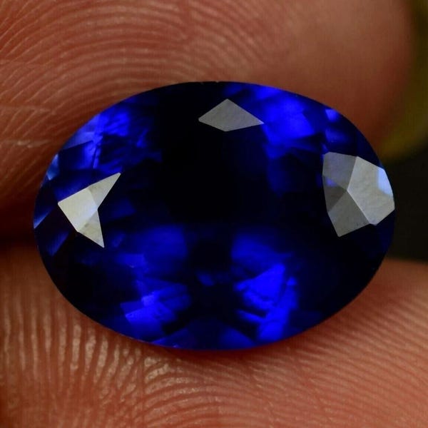 30 kt Kasjmier blauwe saffier ovaal geslepen gecertificeerde losse edelsteen voor sieraden maken hanger cadeau voor vrouwen