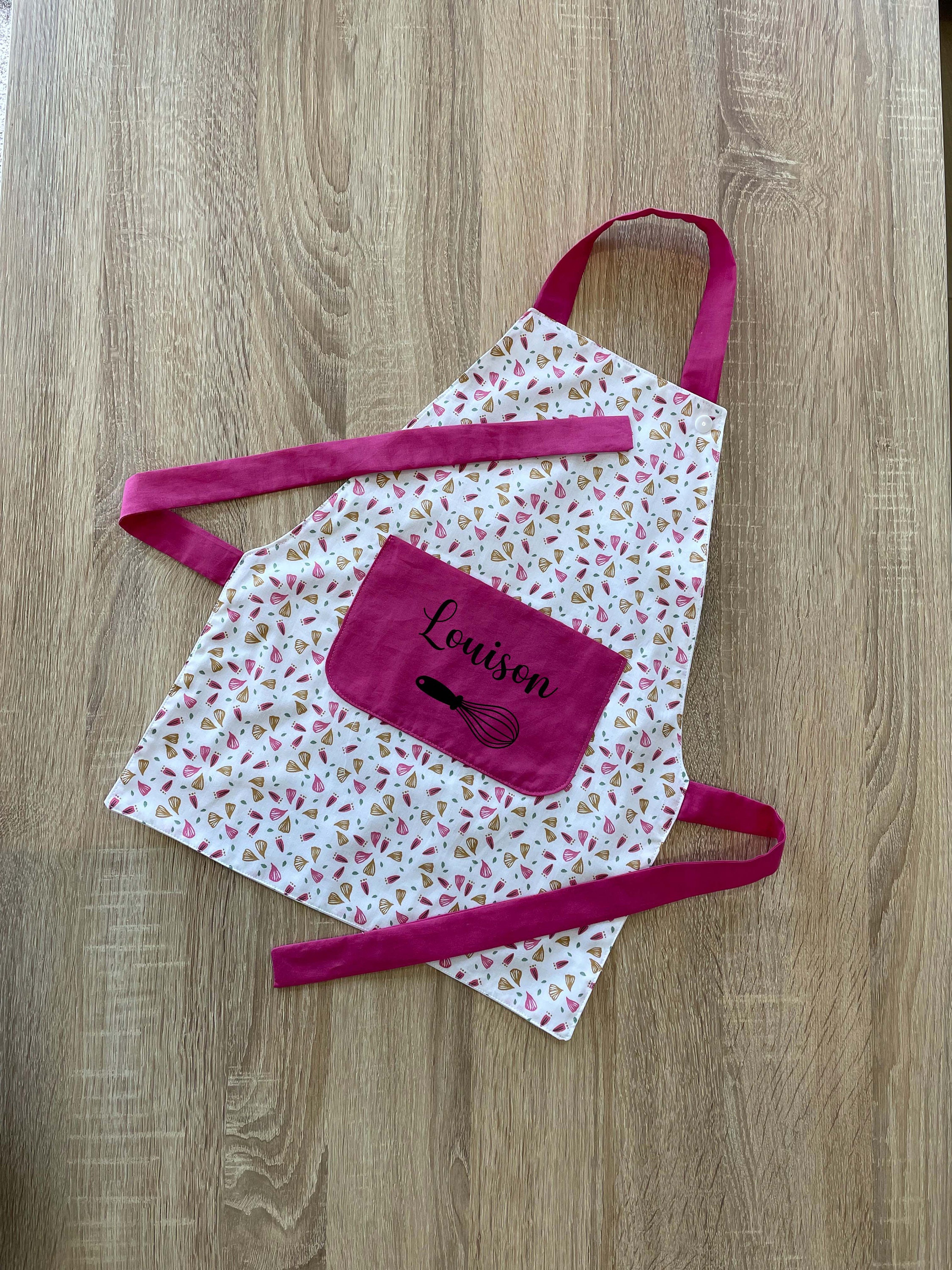 Personalized Children's Kitchen Apron With First Name 