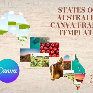 Editable Canva Frame -  States of Australia