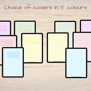 5 Tab Digital Notebook, Hyperlinked Tabs, Student Notebook, Subject ...