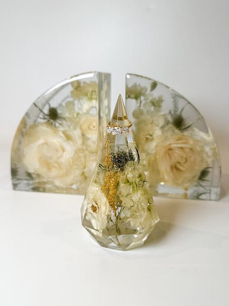 Resin Funeral Flower Preservation Bereavement Gift | Sentimental Heart Sympathy Keepsake for Funeral, Memorial Flower Drying - DEPOSIT ONLY image 11