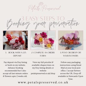 Resin Funeral Flower Preservation Bereavement Gift | Sentimental Heart Sympathy Keepsake for Funeral, Memorial Flower Drying - DEPOSIT ONLY image 2