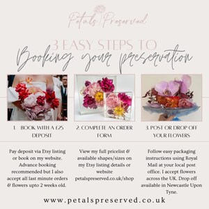 Resin Flower Preservation | Wedding & Funeral Keepsake Gift (BOOKING DEPOSIT ONLY) image 2