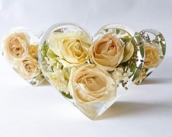 Funeral Flower Preservation Resin Keepsake | Bereavement Gift | Memorial Flower Personalised Keepsake (BOOKING DEPOSIT ONLY)