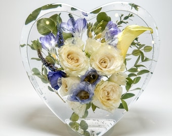 Resin Flower Preservation | Wedding Bouquet & Funeral Keepsake Floral Art (BOOKING DEPOSIT ONLY)