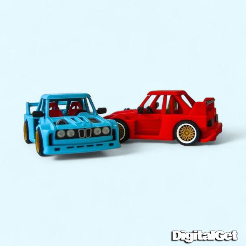 Bmw E30 M3 Cartoon STL File | Cute Turbo Widebody Car 3D Model ...