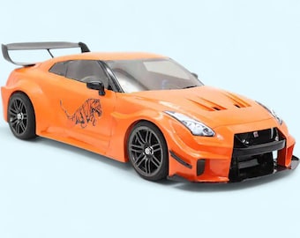 Nissan Gt-R R35 Liberty Walk STL File | 3D Printable JDM Car Model | Widebody Supercar | Resin & FDM 3D Print Ready |  Printable Supercar 3D
