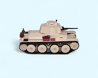 WW2 Light Tank STL File | 3D Printable Military Vehicle Model | Vintage Armored Tank 3D Print | Resin & FDM Ready | Scale Model STL | 3D Stl