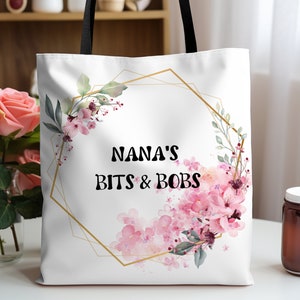Custom Gift For Grandma, Nana Tote, Gigi Tote Bag, Grandma Tote Bag, Grandma To Be Gift, Canvas Tote Bag, Mother&#39;s Day Gift