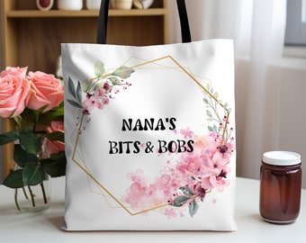 Custom Gift For Grandma, Nana Tote, Gigi Tote Bag, Grandma Tote Bag, Grandma To Be Gift, Canvas Tote Bag, Mother's Day Gift
