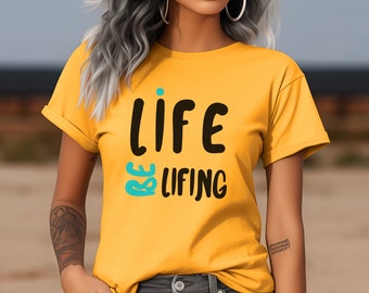 Life Be Lifing Slogan T Shirt, Life Happens Shirt, Motivational Shirts, Trendy T Shirt, Funny Quote Shirt, Funny Sarcastic T Shirt