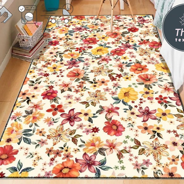 Flower Rug - Etsy