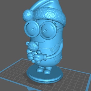Christmas minion with teddy bear STL 3D (Minion with teddy bear STL 3D, christmas edition)