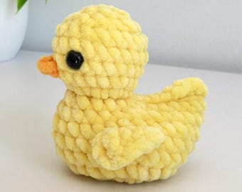 No Sew PATTERN Rubber Duck Crochet Pattern Amigurumi Tutorial Cute Duck Pattern Keychain - PDF Crochet Pattern