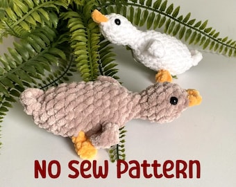 No Sew PATTERN: Plush Goose Crochet Amigurumi Goose pattern - PDF crochet pattern