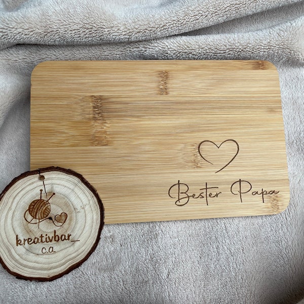 Frühstücksbrett personalisiert, Brettchen, Frühstück, Vatertag, Muttertag Hochzeit, Geburtstagsgeschenk, Geschenk, Mama, Papa, Oma, Opa,