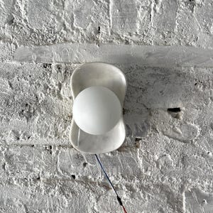 Marble Bowl Unique Wall Sconce, Midcentury Lighting, Luxury Chandelier, Custom Made Lighting, Marble Lighting, Stone Lighting