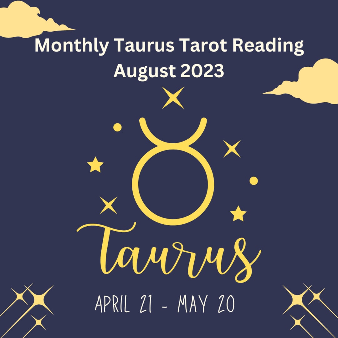 Taurus Tarot Monthly Reading August 2023 Etsy