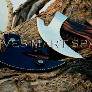 Custom Hand made Pizza Axe, Personalized Pizza Cutter Axe With Leather Sheath for Wedding, Birthday Gift, Beautiful Viking Axe, Handmade Axe